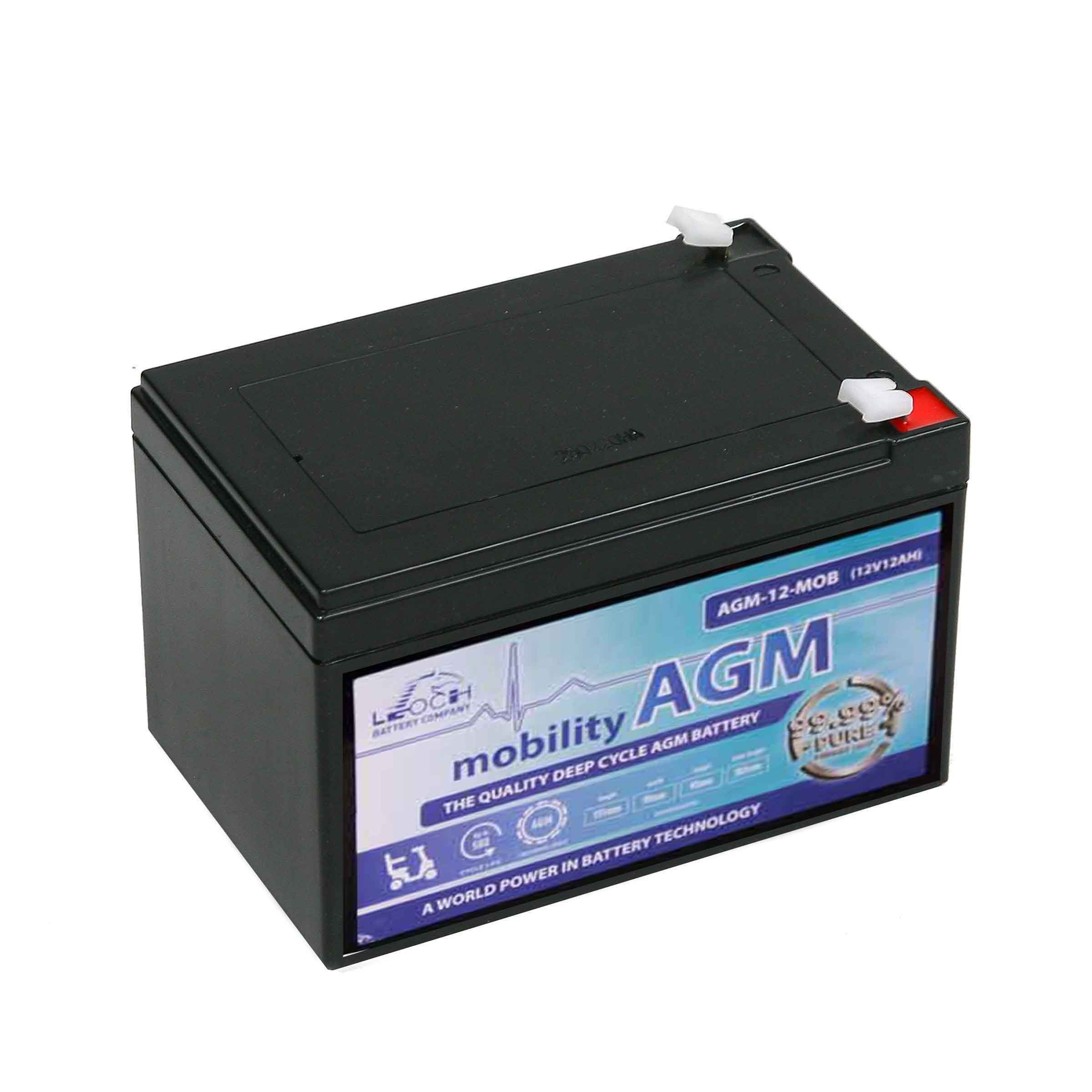 LEOCH MOBILTY 12V 12AH AGM BATTERY