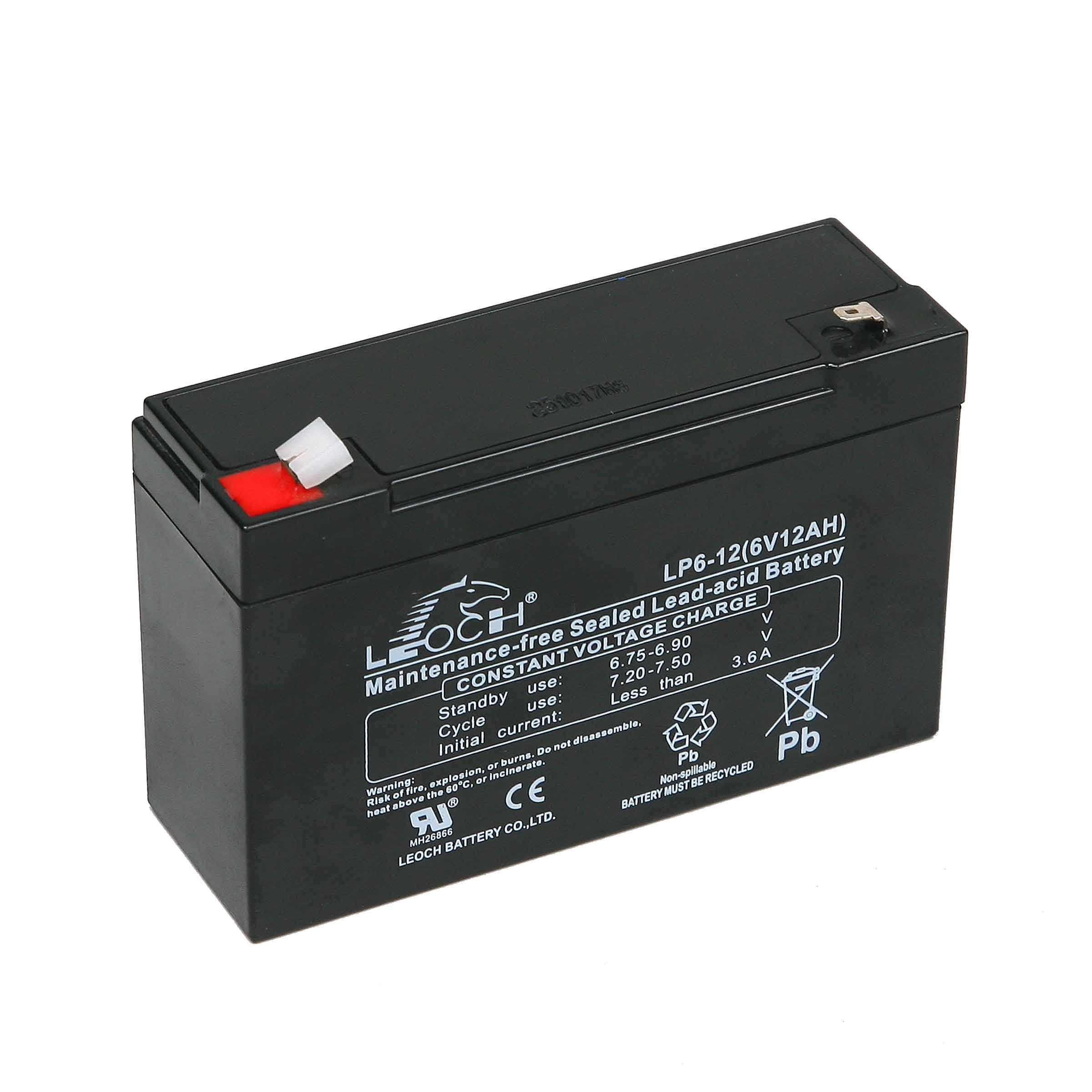LEOCH 6V 12AH SLA BATTERY